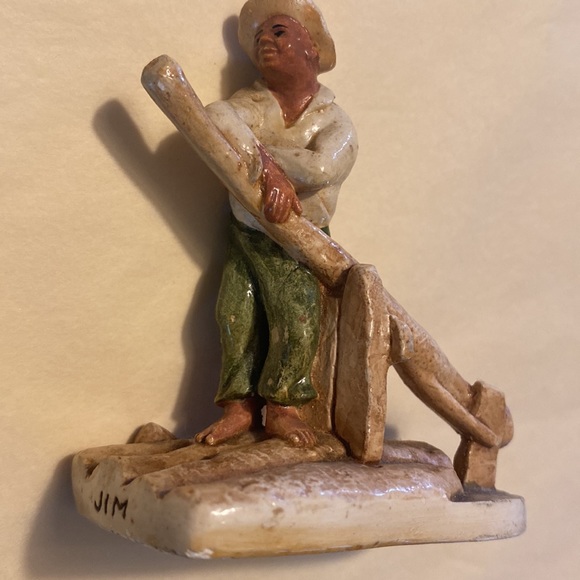 Sebastian colorful miniature figurine Jim on a raft - Picture 9 of 12